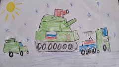 «Открытка Герою»: юные александровогайцы рисуют поздравления для участников СВО