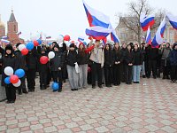 12-летие воссоединения Крыма с Россией александровогайцы отметили торжественным митингом