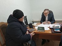 Глава Алгайского района провёл приём для семей участников СВО