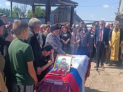 Прощание с бойцом с позывным «Ал-Гай» 