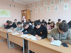Александровогайцы писали "Диктант Победы" 
