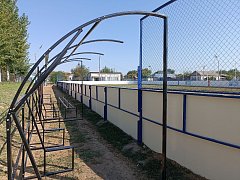 Новоалександровка обновляет спортивную площадку 